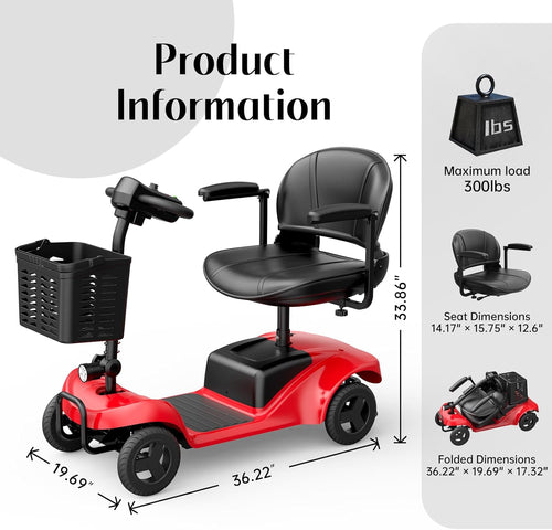 Axada Portable Battery Mobility Scooter – AXADA